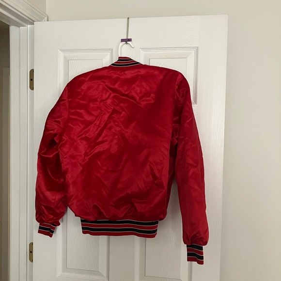 Vintage NHL Chicago Blackhawks Swingster Satin Jacket S USA Made W/Hat/Cap - Picture 5 of 10